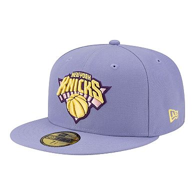 Men's New Era Lavender New York Knicks Color Pack 59FIFTY Fitted Hat