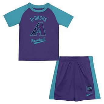 Preschool Nike Court Purple Arizona Diamondbacks 2025 City Connect T-Shirt & Shorts Set