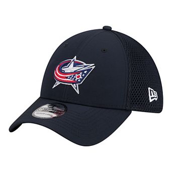 Men's New Era Navy Columbus Blue Jackets Logo 39THIRTY Flex Hat