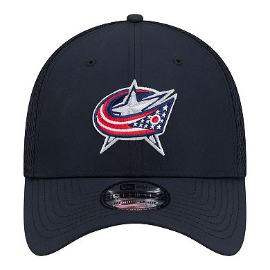 Men's New Era Navy Columbus Blue Jackets Logo 39THIRTY Flex Hat
