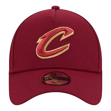 Youth New Era Wine Cleveland Cavaliers 9FORTY A-Frame Adjustable Hat