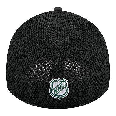 Men's New Era Black Minnesota Wild Logo 39THIRTY Flex Hat
