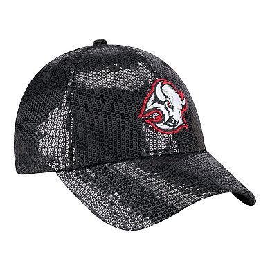 Women's New Era Black Buffalo Sabres Sequin 9FORTY Adjustable Hat