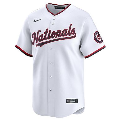 Men's Nike James Wood White Washington Nationals Home Limited Player Jersey