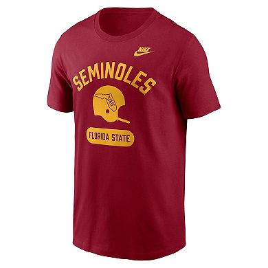 Men's Nike Garnet Florida State Seminoles Legacy Arch Helmet T-Shirt
