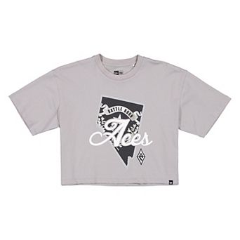 Women's New Era Gray Las Vegas Aces 2026 WNBA Draft Hometown Boxy T-Shirt