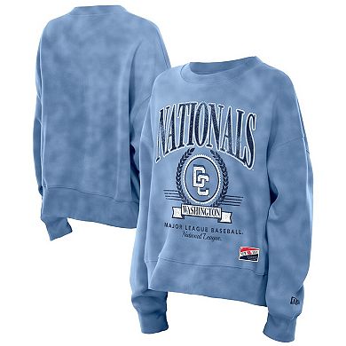 Women's New Era Blue Washington Nationals 2025 City Connect Pullover Sweatshirt