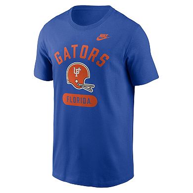 Men's Nike Royal Florida Gators Legacy Arch Helmet T-Shirt