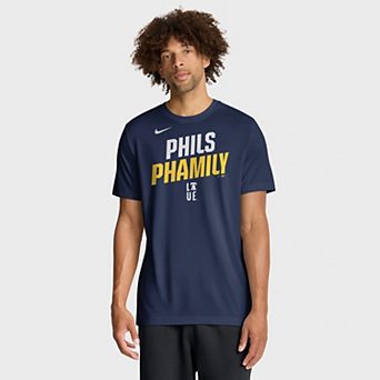 Men's Nike Navy Philadelphia Phillies City Connect Team Phrase Script Dri-FIT T-Shirt