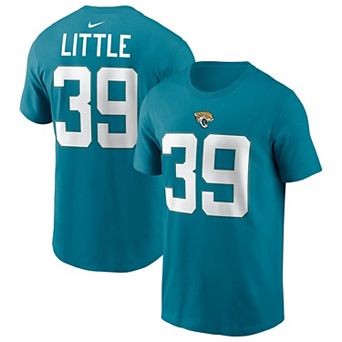 Men's Nike Cam Little Teal Jacksonville Jaguars Player Name & Number T-Shirt