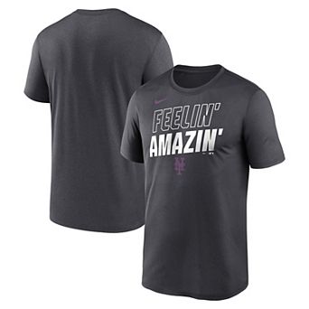 Men's Nike Anthracite New York Mets City Connect Team Phrase Script Dri-FIT T-Shirt