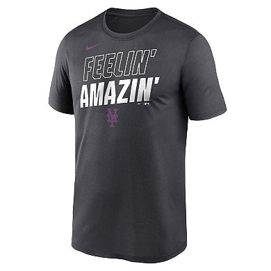 Men's Nike Anthracite New York Mets 2026 City Connect Team Phrase Script Dri-FIT T-Shirt