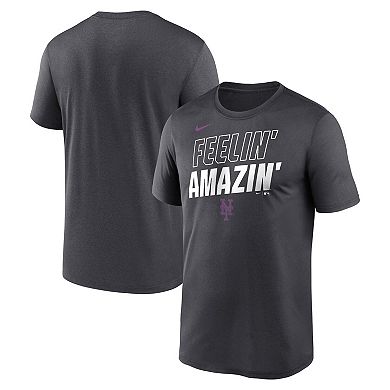 Men's Nike Anthracite New York Mets 2026 City Connect Team Phrase Script Dri-FIT T-Shirt