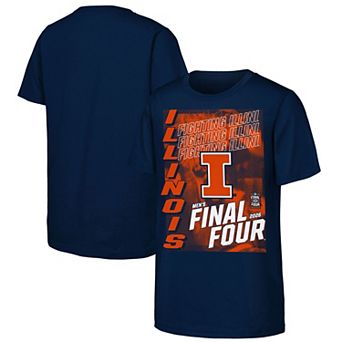 Youth Outerstuff Navy Illinois Fighting Illini 2026 NCAA Men's Basketball Tournament March Madness Final Four T-Shirt
