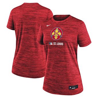 Women's Nike Red St. Louis Cardinals Authentic Collection City Connect Velocity Dri-FIT T-Shirt
