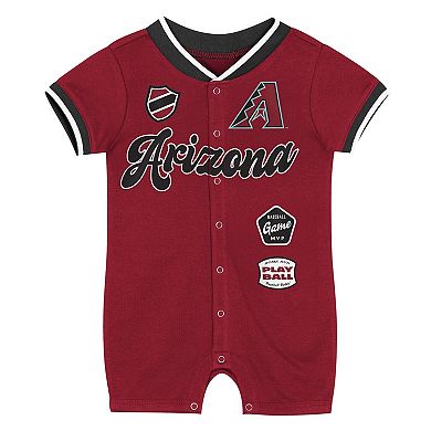 Newborn Outerstuff Red Arizona Diamondbacks Pinch Coverall