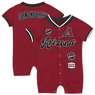 Newborn Outerstuff Red Arizona Diamondbacks Pinch Coverall