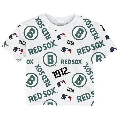 Infant Outerstuff White Boston Red Sox Game Day T-Shirt