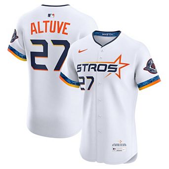 Men's Nike Jose Altuve White Houston Astros 2025 City Connect Elite Player Jersey