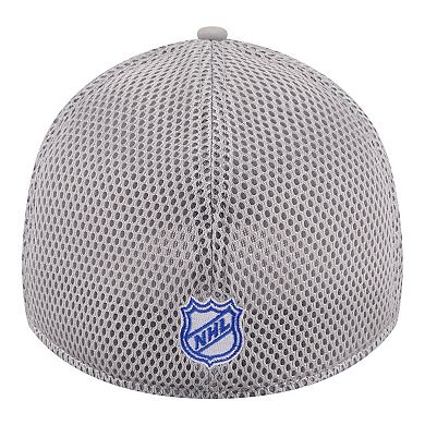 Men's New Era Gray New York Islanders Logo 39THIRTY Flex Hat