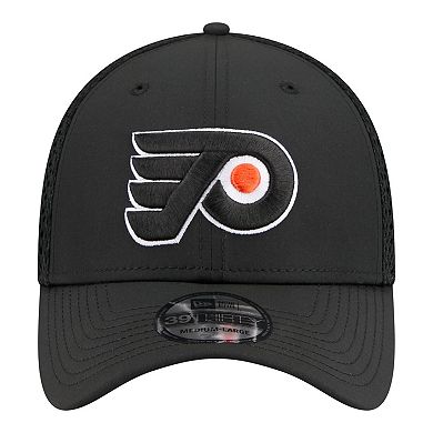 Men's New Era Black Philadelphia Flyers Logo 39THIRTY Flex Hat