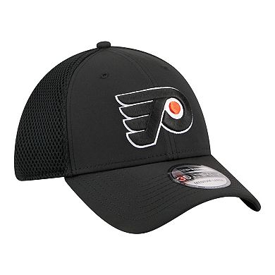 Men's New Era Black Philadelphia Flyers Logo 39THIRTY Flex Hat