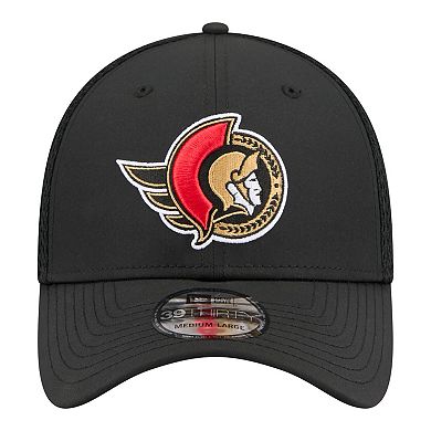 Men's New Era Black Ottawa Senators Logo 39THIRTY Flex Hat