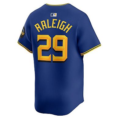 Men's Nike Cal Raleigh Blue Seattle Mariners City Connect Limited Jersey