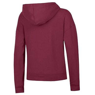Women's Champion Burgundy Colorado Avalanche Arched Pill Box Hoodie