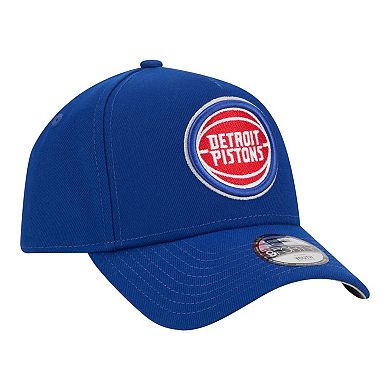 Youth New Era Blue Detroit Pistons 9FORTY A-Frame Adjustable Hat