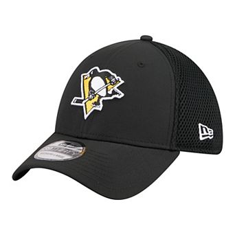 Men's New Era Black Pittsburgh Penguins Logo 39THIRTY Flex Hat