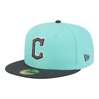 Men's New Era Turquoise/Charcoal Cleveland Guardians Two-Tone Color Pack 59FIFTY Fitted Hat