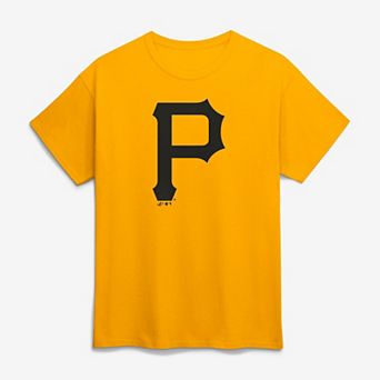 Men's Logo Athletic Gold Pittsburgh Pirates Official Logo T-Shirt