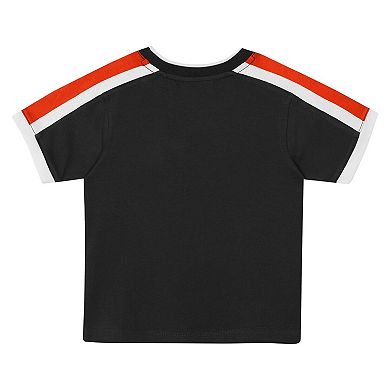 Toddler Outerstuff Black San Francisco Giants Ground Ball T-Shirt & Shorts Set