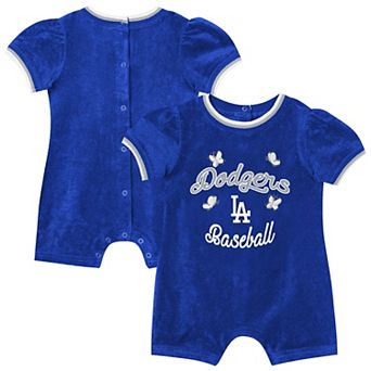 Girls Infant Outerstuff Royal Los Angeles Dodgers Wind-Up Coverall