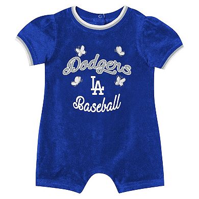 Girls Infant Outerstuff Royal Los Angeles Dodgers Wind-Up Coverall