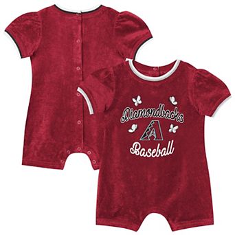 Girls Infant Outerstuff Red Arizona Diamondbacks Wind-Up Coverall