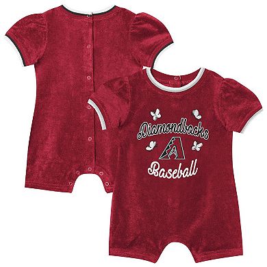 Girls Infant Outerstuff Red Arizona Diamondbacks Wind-Up Coverall