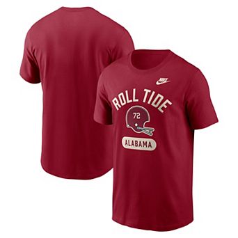 Men's Nike Crimson Alabama Crimson Tide Legacy Arch Helmet T-Shirt