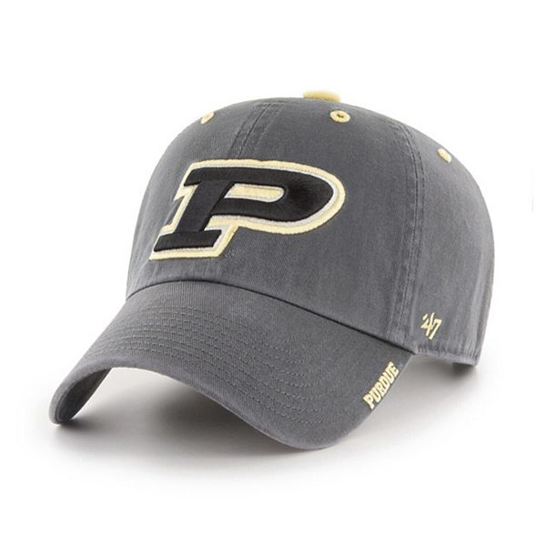 Men's '47 Charcoal Purdue Boilermakers Ice Clean Up Adjustable Hat
