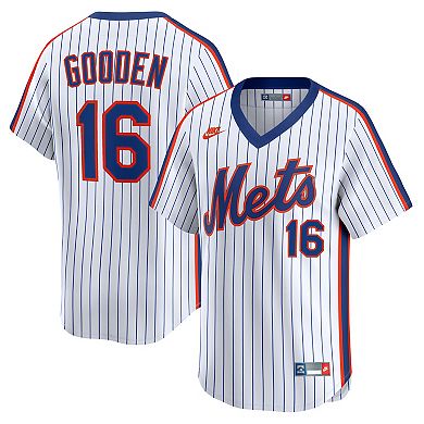 Men's Nike Dwight Gooden White New York Mets Cooperstown Collection Limited Jersey