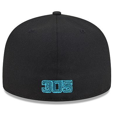 Men's New Era Black Miami Marlins 2025 City Connect 59FIFTY Fitted Hat