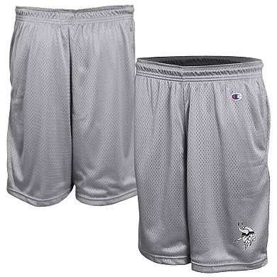 Men's Champion Gray Minnesota Vikings Classic Mesh Shorts