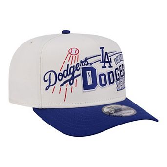Men's New Era Cream/Royal Los Angeles Dodgers Classic A-Frame 9FIFTY Snapback Hat