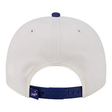 Men's New Era Cream/Royal Los Angeles Dodgers Classic A-Frame 9FIFTY Snapback Hat