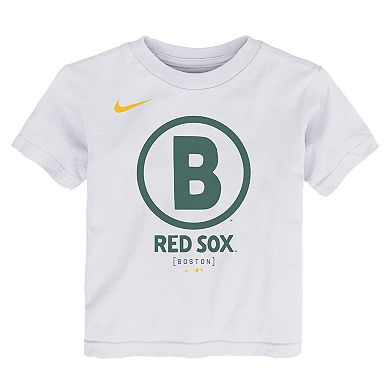 Toddler Nike White Boston Red Sox City Connect Logo T-Shirt