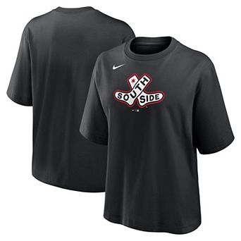 Women's Nike Black Chicago White Sox 2025 City Connect Logo Boxy T-Shirt