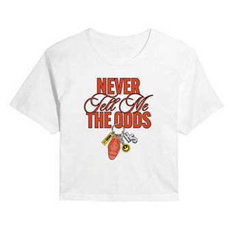 Juniors' Star Wars Never Tell Me The Odds Cropped Tee