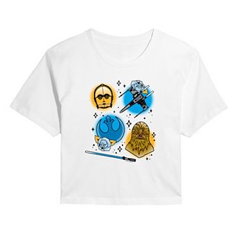Juniors' Star Wars Rebels Cropped Tee