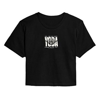 Juniors' Star Wars Yoda Do. Or Do Not. There Is No Try. Cropped Tee